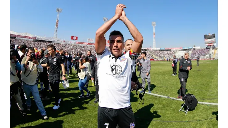 Esteban Paredes en el Monumental