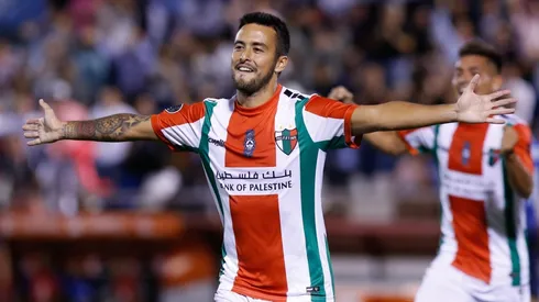 Jorquera celebra el gol de la clasificación de Palestino.