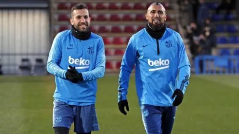 Último entrenamiento de Vidal antes del clásico