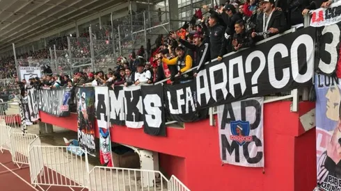 Hinchada en Curicó
