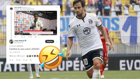 El Mago Valdivia subió al columpio al periodista de Colo Colo TV