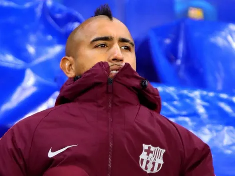Arturo Vidal juega 9 minutos en empate del Barcelona en Francia