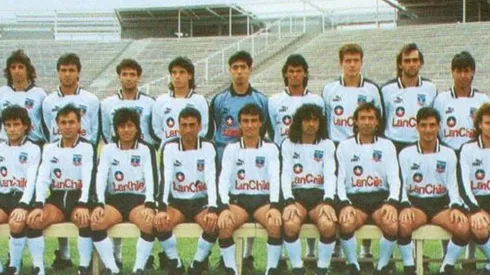 Parte del plantel campeón con Colo Colo en 1989. Foto de referencia.