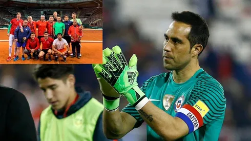 Claudio Bravo también celebró el retorno al Grupo Mundial del tenis.