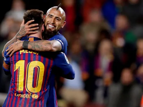 Vidal y una espectacular asistencia en empate del Barcelona