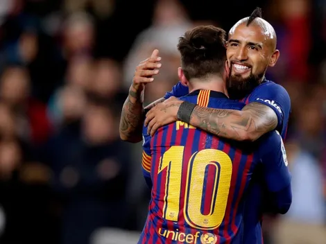 Arturo Vidal es titular con el Barcelona por La Liga