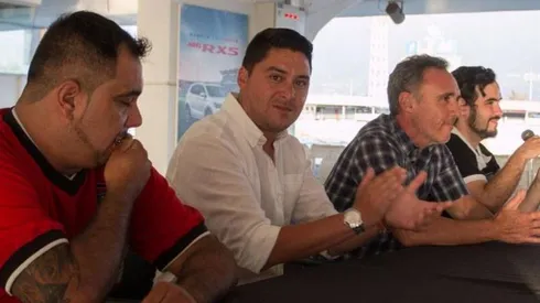 Manuel Neira y Marcelo Espina estuvieron presentes en el conversatorio.