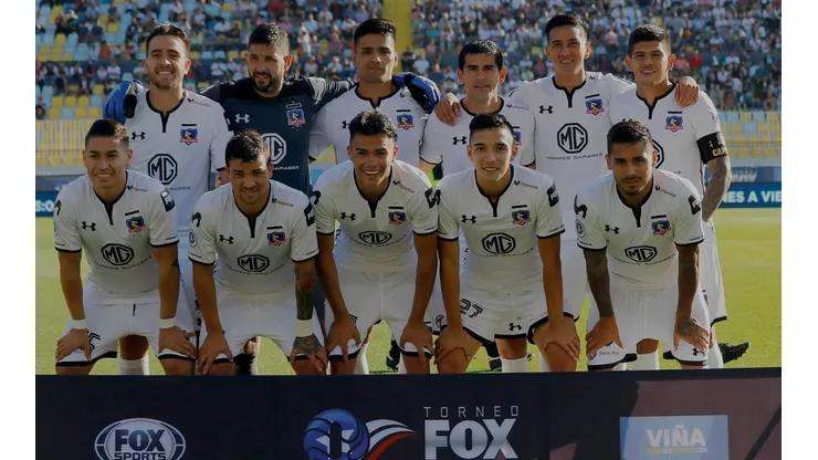 El equipo de Colo Colo que inició ante Unión Española.