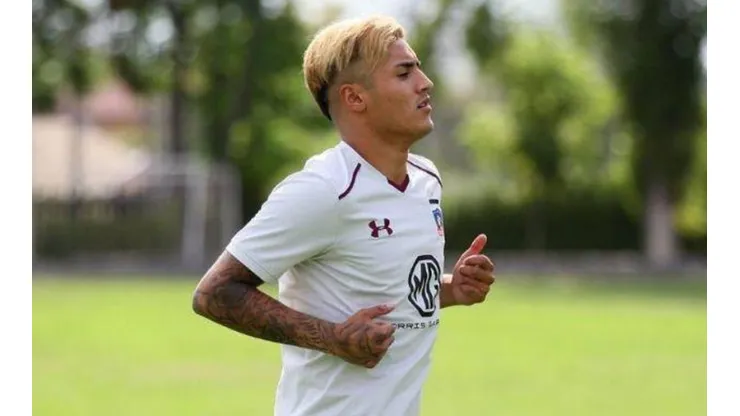Gaete entrenando.