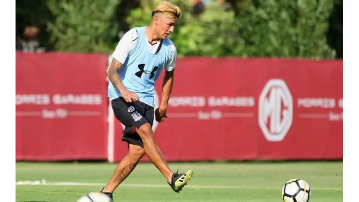 Juan Carlos Gaete entrenando en Colo Colo