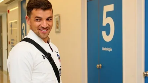 Gabi Costa feliz en su primer día oficial.