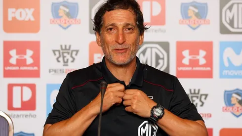 Mario Salas en conferencia esta tarde.