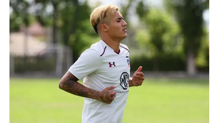 Gaete en el primer entrenamiento