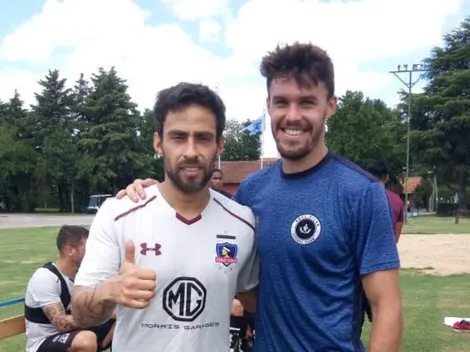 Jugadores de Real Pilar se fotografiaron con los cracks de Colo Colo