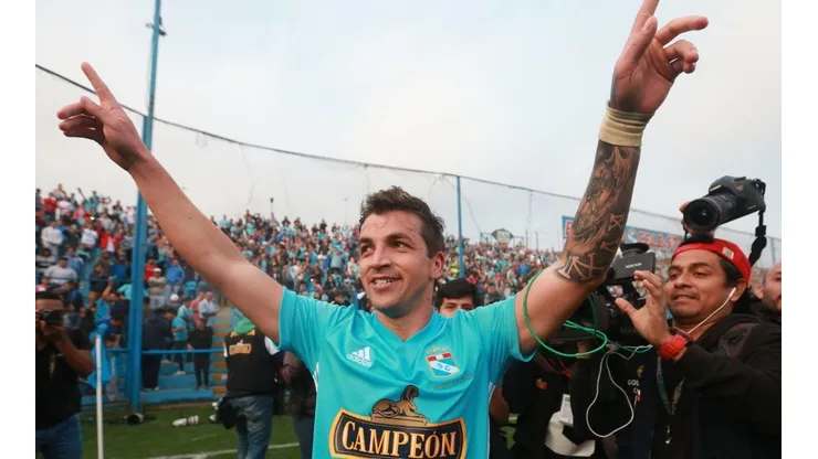 Gabriel Costa celebra uno de sus 26 goles en 2018