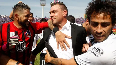 Pablo Guede en su despedida de Colo Colo.