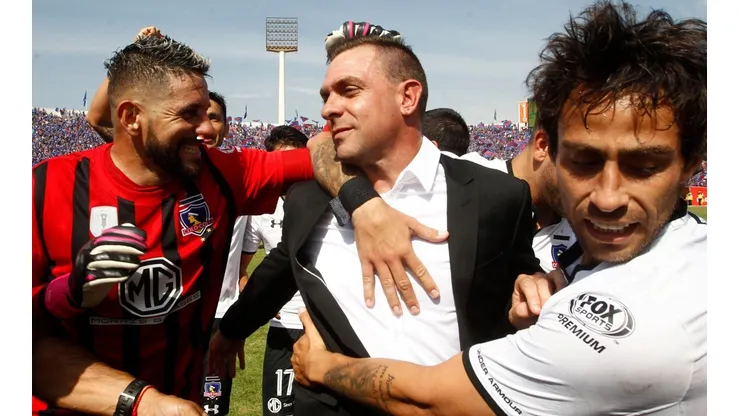 Pablo Guede en su despedida de Colo Colo.