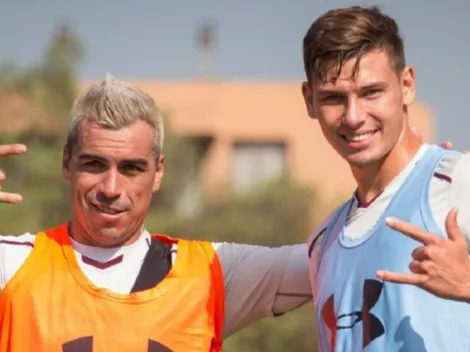 Juvenil Diego Ohlsson la rompe con hermosa imagen del recuerdo junto a Esteban Paredes