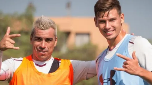 Juvenil Diego Ohlsson la rompe con hermosa imagen del recuerdo junto a Esteban Paredes