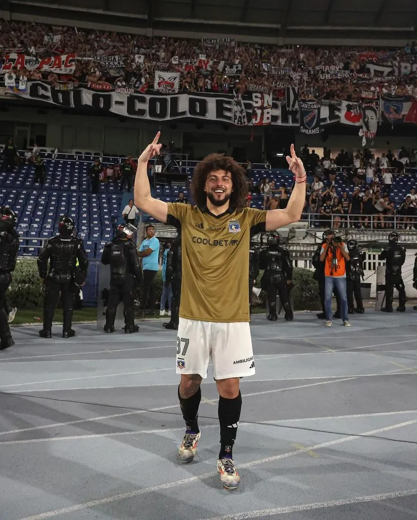 Maximiliano Falcón fue el autor del segundo tanto de Colo Colo ante Junior. Imagen: Colo Colo Oficial