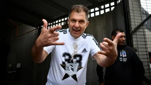 Locura total: el festejo de Aníbal Mosa por triunfo de Colo Colo en Copa Libertadores 2024.