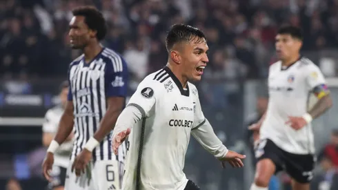 La felicidad de Jaime Pizarro por el gol de Vicente con Colo Colo en Copa Libertadores.