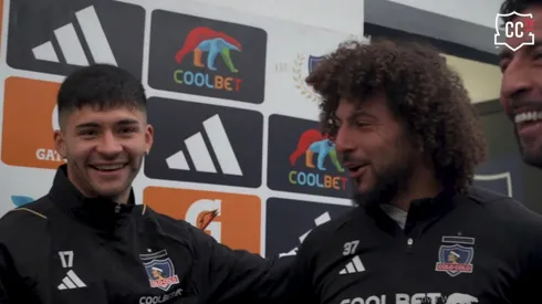 Cristián Riquelme y Maximiliano Falcón sacan risas en Colo Colo.