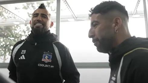 Arturo Vidal se reencontró con Mauricio Isla en Colo Colo.