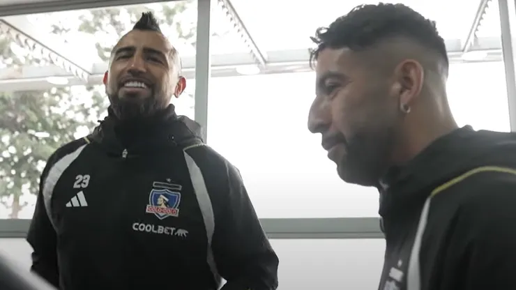 Arturo Vidal se reencontró con Mauricio Isla en Colo Colo.