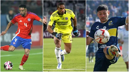 Mauricio Isla, Omar Carabalí, Cristián Riquelme