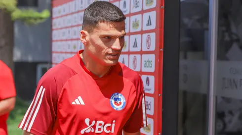 Futbol, Entrenamiento seleccion chilena sub 23. Fecha 30, campeonato Nacional 2023. Lucas Cepeda de la seleccion chilena sub 23 en el complejo Juan Pinto Duran. Santiago, Chile. 05/12/2024 Sebastian Ñanco/Photosport Football, Trainning session of Chile team U 23. Lucas Cepeda, attend a trainnig session of national Chile team U 23 in Juan Pinto Duran. Santiago, Chile.05/12/2023 Sebastian Ñanco/Photosport