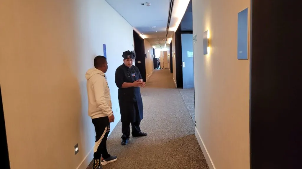 El cocinero de Colo Colo en Argentina.