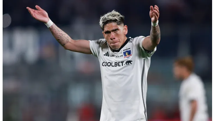 Carlos Palacios viene de convertir el gol de Colo Colo en el empate 1-1 ante River en la ida de los cuartos de final de la Copa Libertadores.