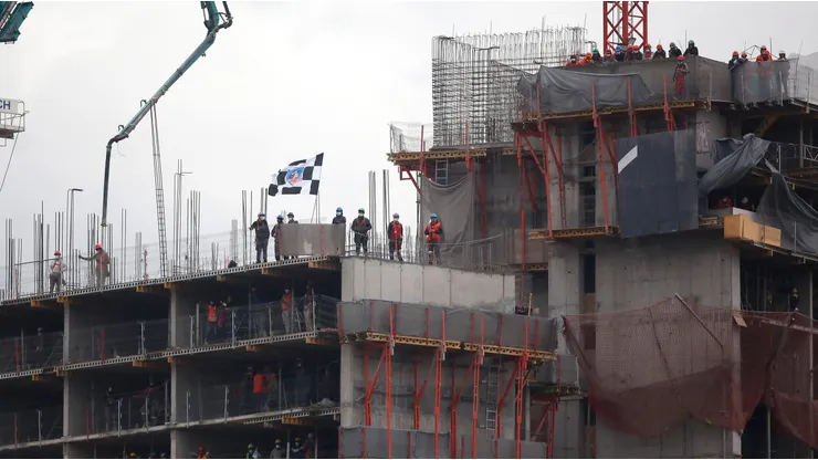 El viralizado mensaje en una obra de construcción en apoyo a Colo Colo.