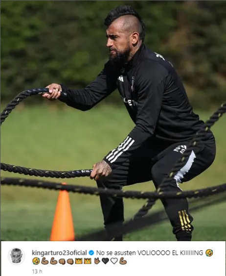Arturo Vidal ya está de regreso en Colo Colo.