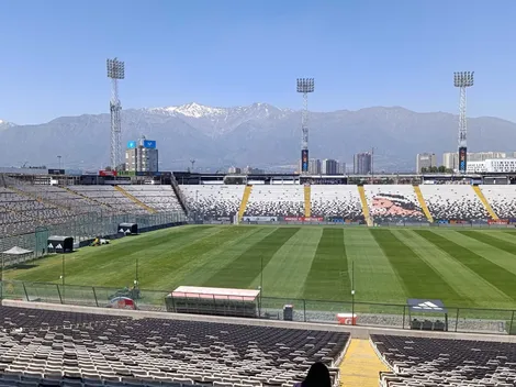 Así está la cancha del Monumental previo al partido de Colo Colo