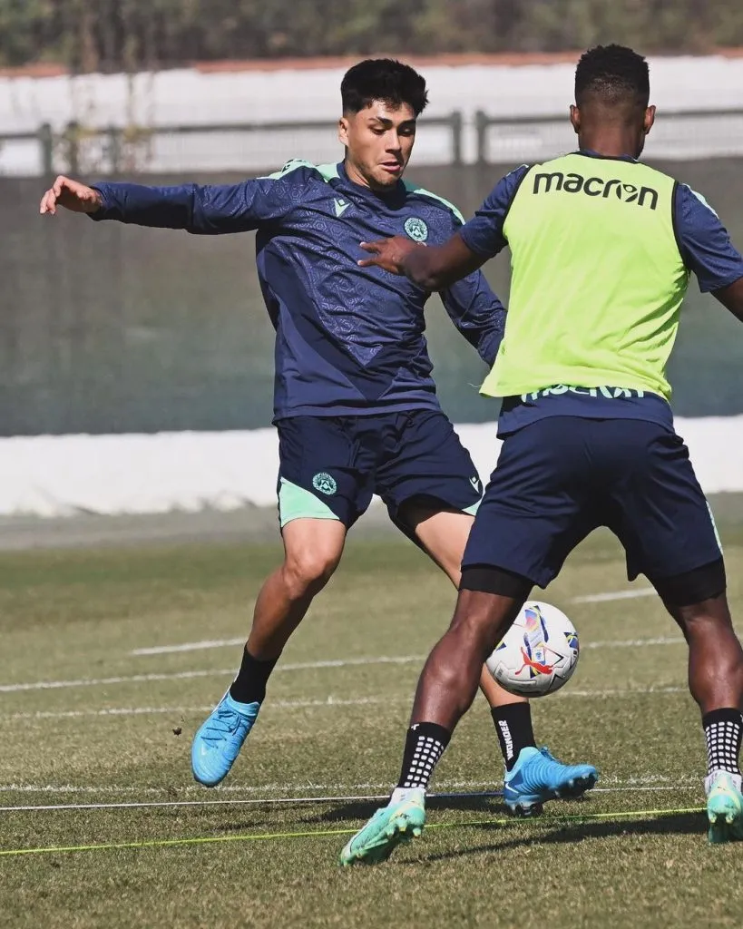 Entrenamiento del Udinese con Damián Pizarro. (Foto: udinesecalcio)