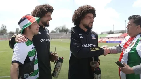 Falcón agradeció el cariño de los hinchas rivales.