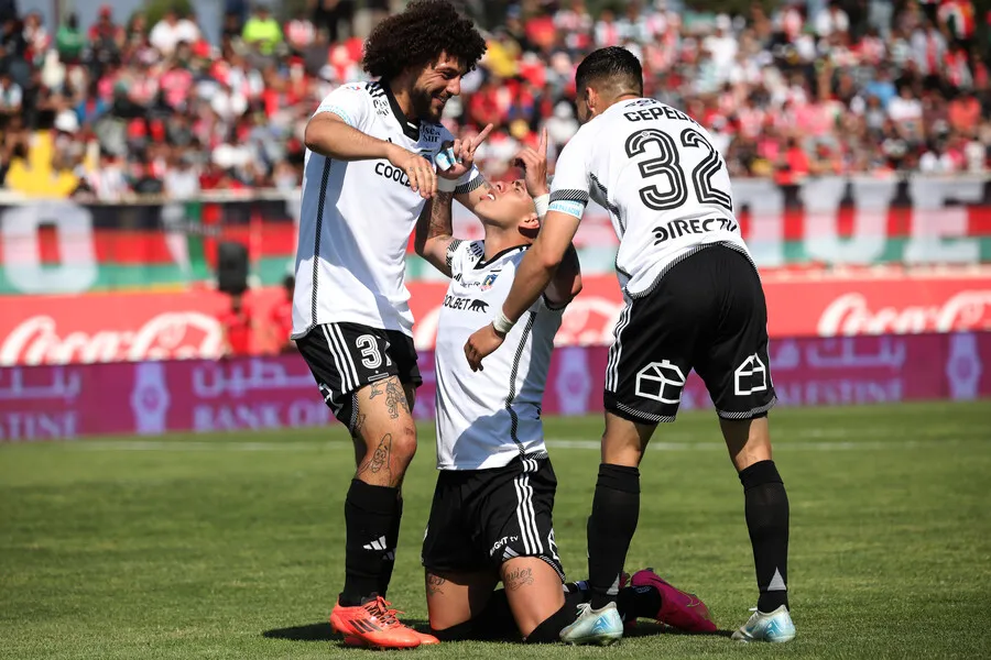 Colo Colo celebró en La Cisterna un nuevo triunfo en el Campeonato Nacional 2024. Imagen: Javier Salvo/Photosport