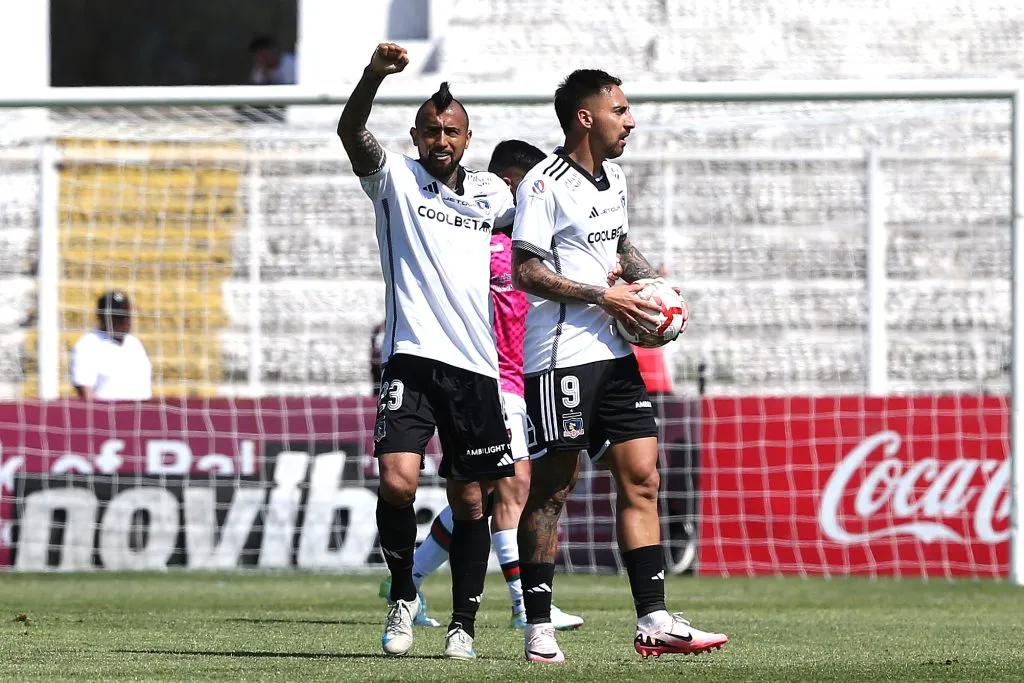 Javier Correa anotó para el triunfo de Colo Colo vs Palestino. (Foto: Photosport)
