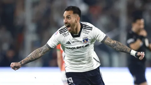 El desahogo de Javier Correa tras sus goles en Colo Colo. | Imagen: Photosport.