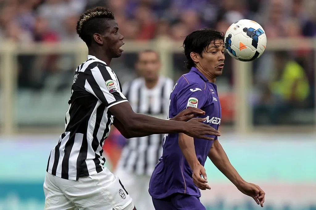 Paul Pogba tuvo la dicha de marcar a Matías Fernández en su paso por el fútbol italiano.