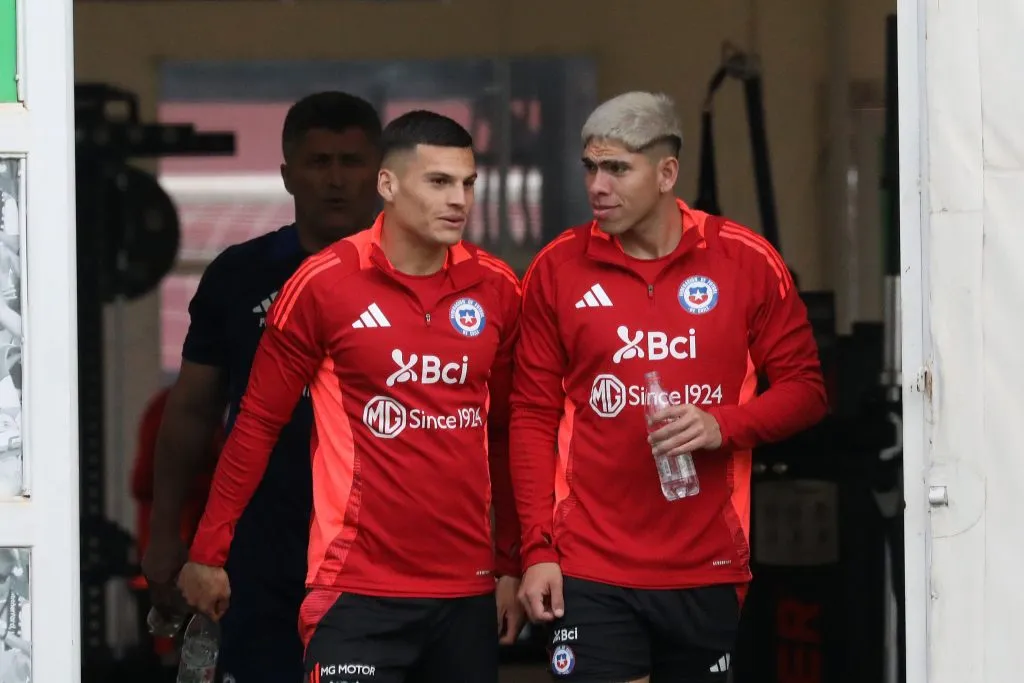 Cepeda y Palacios son bajas en Colo Colo por estar en la selección | Foto: Photosport