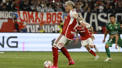 Carlos Palacios anotó de penal ante Audax Italiano.