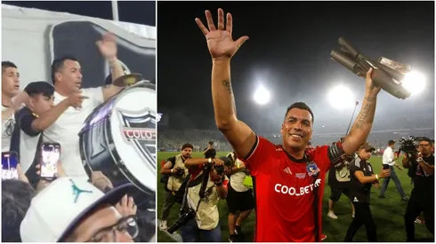Esteban Paredes estuvo presente en el triunfo de Colo Colo