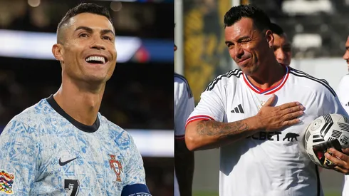 Cristiano Ronaldo incluyó a Esteban Paredes en sus festejos.
