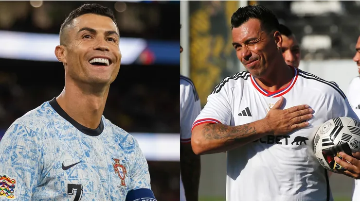 Cristiano Ronaldo incluyó a Esteban Paredes en sus festejos.
