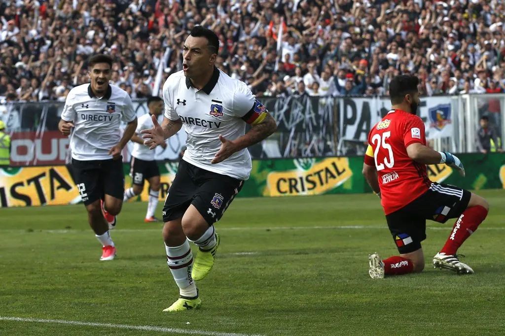 Gol de Esteban Paredes y Herrera de rodillas: Clásico. 