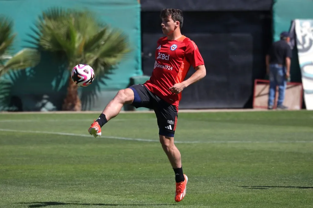 Gonzalo Tapia entrenando con la Selección Chilena. (Foto: Photosport)