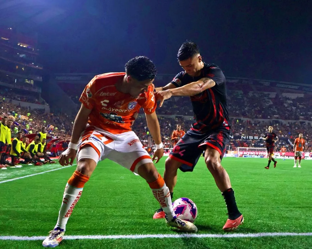 Nicolás Díaz está en carpeta de Colo Colo de cara al 2025. Imagen: Xolos de Tijuana